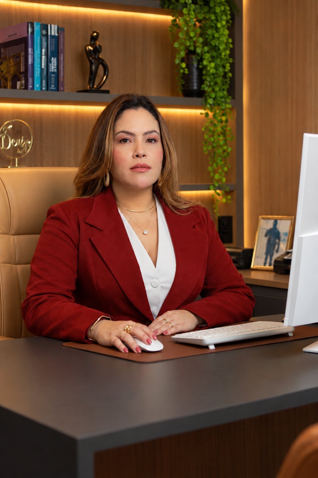 Dra. Naiane Brito em sua sala